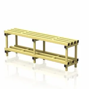 Klupa 200x45x49cm od plastike za javne objekte