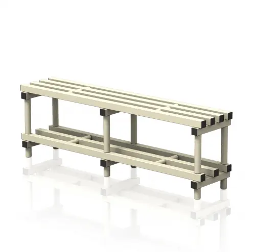 Klupa 150x35x49cm od plastike za javne objekte