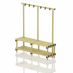 Klupa 200x45x170cm od plastike za javne objekte