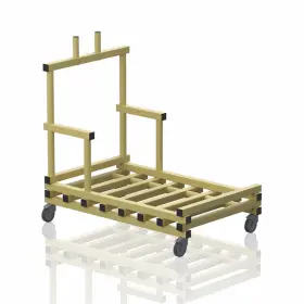 Mobilna platforma sa ručkom za transport 118x74x115cm