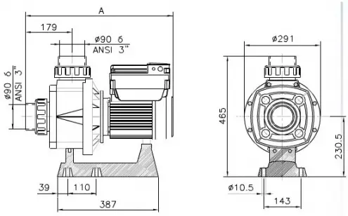 Pumpa za turbojet 44m3/h Karpa KA250 T Kripsol