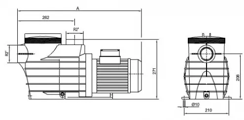 Pumpa za bazene 22m3/h Epsilon EP150