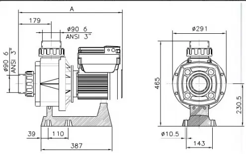 Pumpa za turbojet 78m3/h Karpa KA550 T Kripsol
