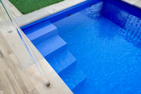 Lajner 3D Unicolor Indigo Haogenplast folija za bazene