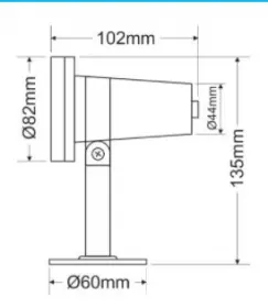Podvodni reflektor za fontane METALLIGHT LED 3WT 3W