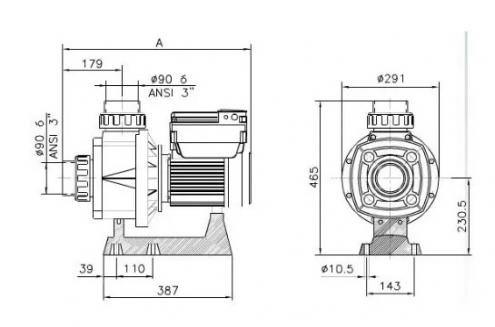 Pumpa za turbojet 44m3/h Karpa KA250 mono